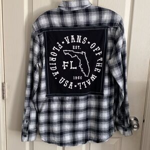Flannel Shirt. Repurposed Size Large. Unisex